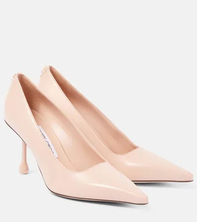 JIMMY CHOO IXIA 80 LEATHER PUMPS
