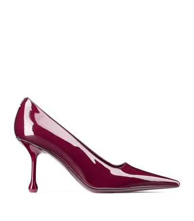 JIMMY CHOO IXIA 80 LEATHER PUMPS
