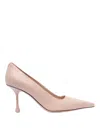Jimmy Choo Pink Pointed Toe Pumps In Nude & Neutrals