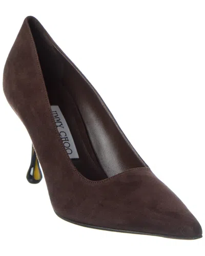 JIMMY CHOO IXIA 80 SUEDE PUMP