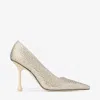 Jimmy Choo 95mm Ixia Leather Pumps