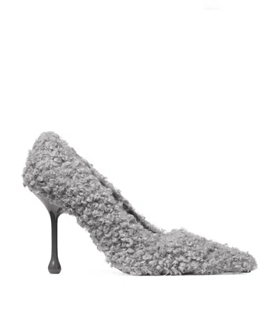 JIMMY CHOO IXIA 95 FLEECE PUMPS