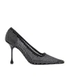 Jimmy Choo Ixia 95 Mesh Dã©colletã© In Black