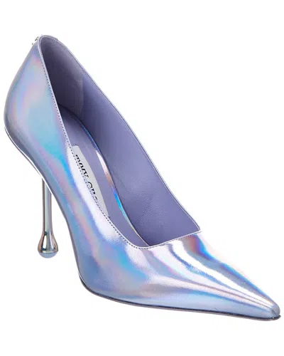 Jimmy Choo Ixia 95 Leather Pump In Purple
