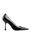 Jimmy Choo Ixia 80 Black Nappa Leather Pumps In Black