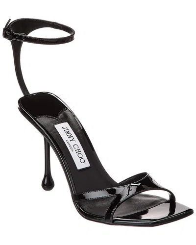 Jimmy Choo Ixia 95 Patent Sandal In Black
