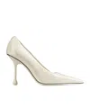 Jimmy Choo Sine-heeled And Shallow High Heels In White