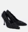 Jimmy Choo Ixia 95 Tinsel Pumps In Black