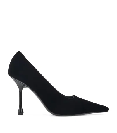 JIMMY CHOO IXIA 95 VELVET PUMPS