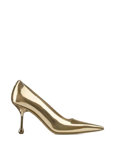 Jimmy Choo Ixia Pointed-toe Pumps In Gold