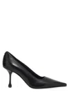 Jimmy Choo Ixia 80 Black Nappa Leather Pumps In Black