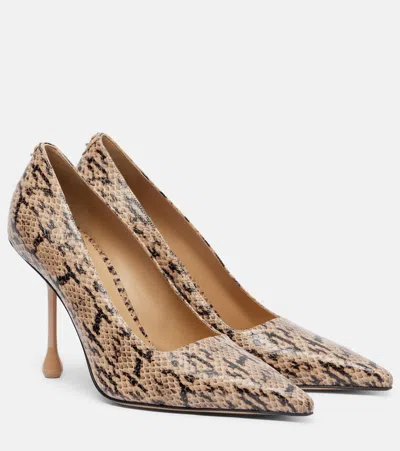 Jimmy Choo Ixia Snake-effect Leather Pumps In Multi