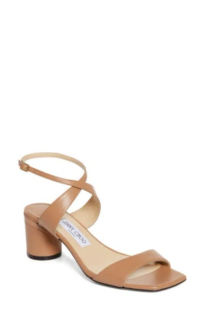Jimmy Choo Jago Ankle Strap Sandal In Biscuit