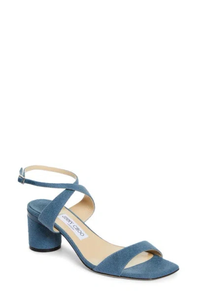 Jimmy Choo Jago Ankle Strap Sandal In Denim