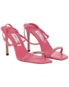 Jimmy Choo Jaxon 95 Leather Sandal In Pink