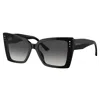 Jimmy Choo Jc 5001b 50008g 54mm Womens Butterfly Sunglasses In Black