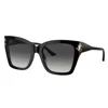 Jimmy Choo Jc 5012f 50008g 54mm Womens Square Sunglasses In Black