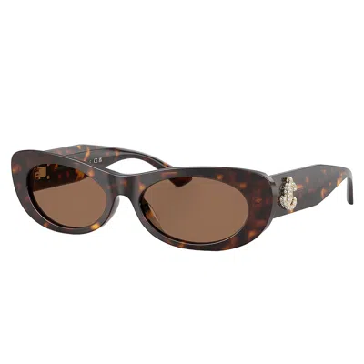 Jimmy Choo Jc 5038bu 500273 54mm Womens Oval Sunglasses In Brown