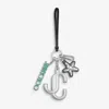 Jimmy Choo Multiple-pendants Charm In Silver/green/black