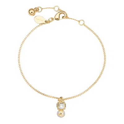 Jimmy Choo Jc Pearl Cube Bracelet In Brown