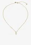 Jimmy Choo Jc Pearl Cube Necklace In Gold