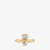 Jimmy Choo Jc Pearl Cube Ring In Multi