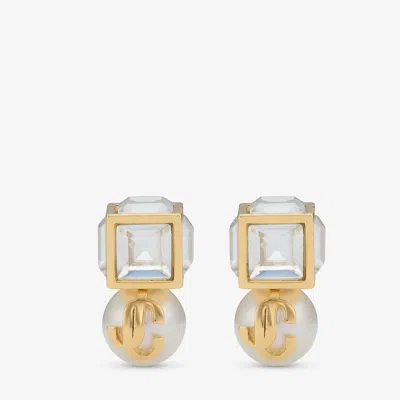 Jimmy Choo Jc Pearl Cube Studs In Multi
