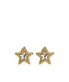 Jimmy Choo Gold-finish Metal Jc Star Stud Earrings With Swarovski Crystals Accessories In Yellow