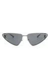 Jimmy Choo Jc2001b Cat-eye Sunglasses In Silver