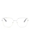Jimmy Choo Jc2001b Square-frame Glasses In 金色