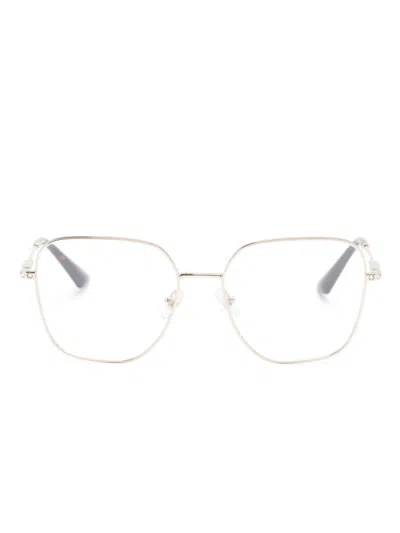 Jimmy Choo Jc2001b Square-frame Glasses In 金色