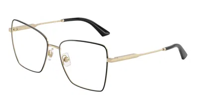 Jimmy Choo Jc2007 Women's Glasses, Black, Size 53 In Gold