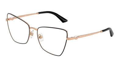 Jimmy Choo Jc2010hb 3022 Occhiali Da Vista Neri Per Donna (solo Montatura) In Black
