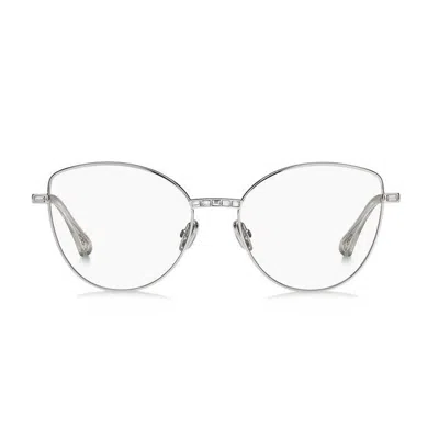 Jimmy Choo Jc285 Metal Swarovski Crystal Glasses In Silver