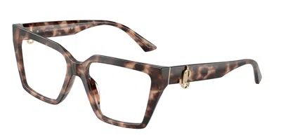 Jimmy Choo Jc3017u 5070 Occhiali Da Vista Tartarugatishell Per Donna (solo Montatura) In Brown