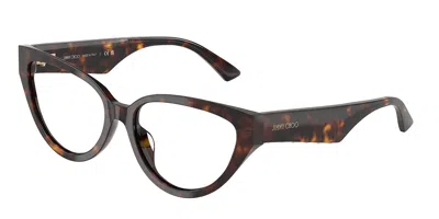 Jimmy Choo Jc3023hu Women's Glasses, Tortoiseshell, Size 53 In Brown