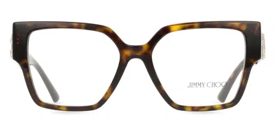 Jimmy Choo Jc3032b 5002 Occhiali Da Vista Tartarugatishell Per Donna (solo Montatura) In Brown