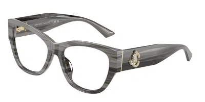 Jimmy Choo Jc3033bu 5063 Occhiali Da Vista Grigi Per Donna (solo Montatura) In Black