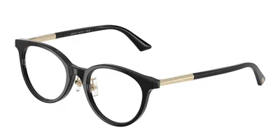 Jimmy Choo Jc3039d Vestibilità Orientale 5000 Occhiali Da Vista Neri Per Donna (solo Montatura) In Black