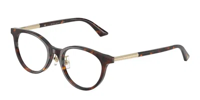 Jimmy Choo Jc3039d Vestibilità Orientale 5002 Occhiali Da Vista Tartarugatishell Per Donna (solo Montatura) In Brown