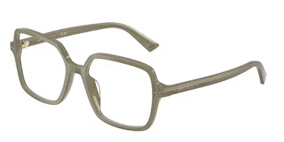Jimmy Choo Jc3046u 5082 Occhiali Da Vista Verdi Per Donna (solo Montatura) In Gray