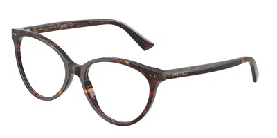 Jimmy Choo Jc3047 5002 Occhiali Da Vista Tartarugatishell Per Donna (solo Montatura) In Brown