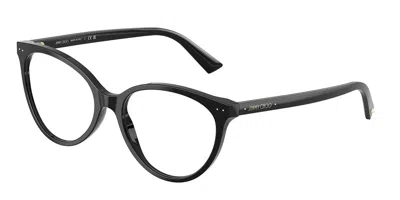 Jimmy Choo Jc3047 5000 Women's Glasses Black Size 49 - Free Lenses - Blue Light Block Available In Metallic