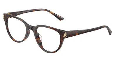 Jimmy Choo Jc3051d Vestibilità Orientale 5002 Occhiali Da Vista Tartarugatishell Per Donna (solo Montatura) In Brown