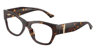 Jimmy Choo Jc3063u 5002 Women's Glasses  Size 52 - Free Lenses - Blue Light Block Available In Brown
