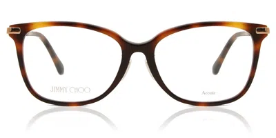 Jimmy Choo Jc307/f Vestibilità Orientale 06j Occhiali Da Vista Tartarugatishell Per Donna (solo Montatura) In Gold