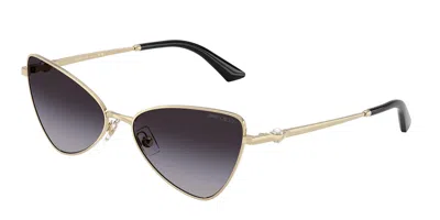 Jimmy Choo Jc4015hb 30068g Occhiali Da Sole Oro Per Donna In Gold