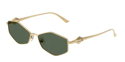 Jimmy Choo Jc4017 302371 Occhiali Da Sole Oro Per Donna In Gold