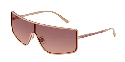 Jimmy Choo Jc4021j 30088d Occhiali Da Sole Oro Per Donna In Brown