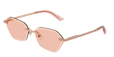 Jimmy Choo Jc4022j 300884 Occhiali Da Sole Oro Per Donna In Pink